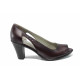 Pantofi cu tocuri inalte - piele - bordeaux - SM112399