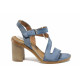 Sandale femei - piele - albastru - SM112495