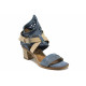 Sandale femei - piele - albastru - SM112652