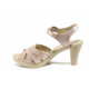 Sandale femei - piele - roz - SM112645