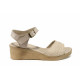 Sandale femei - piele - bej - SM112649