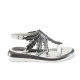 Sandale femei - piele - argint - SM112695