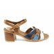 Sandale femei - piele - albastru - SM112696