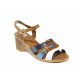 Sandale femei - piele - albastru - SM112696