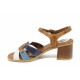 Sandale femei - piele - albastru - SM112696