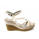 Sandale femei - piele - bej - SM112691