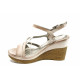 Sandale femei - piele - bej - SM112691