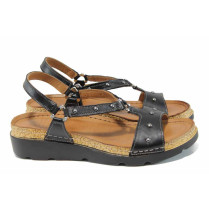 Sandale femei - piele - negri - SM112844