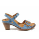 Sandale femei - piele - albastru - SM112836