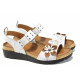 Sandale femei - piele - alb - SM112842