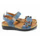 Sandale femei - piele - albastru - SM112843