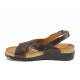 Sandale femei - piele - maro - SM112852