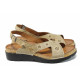 Sandale femei - piele - bej - SM112851