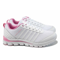 Adidași femei - textile eco-piele - alb - SM112048