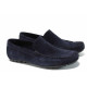 Mocasini - nubuc naturale - bleumarin - SM112447