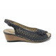 Sandale femei - piele - bleumarin - SM112350