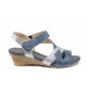 Sandale femei - piele - albastru - SM112388