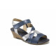 Sandale femei - piele - albastru - SM112388