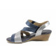 Sandale femei - piele - albastru - SM112388