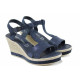 Sandale femei - piele - albastru - SM112394