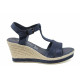 Sandale femei - piele - albastru - SM112394