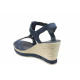 Sandale femei - piele - albastru - SM112394