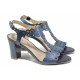 Sandale femei - piele - albastru - SM112386