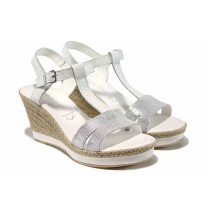 Sandale femei - piele - alb - SM112393