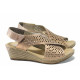 Sandale femei - piele - roz - SM112471