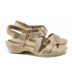 Sandale femei - piele - bej - SM112469