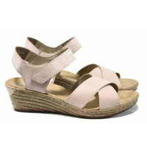 Sandale femei - piele - roz - SM112525