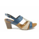 Sandale femei - piele - albastru - SM112568