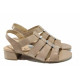 Sandale femei - piele - bej - SM112700