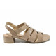 Sandale femei - piele - bej - SM112700