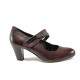 Pantofi cu tocuri mediu - piele - bordeaux - SM112943