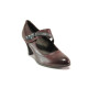 Pantofi cu tocuri mediu - piele - bordeaux - SM112943