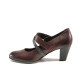 Pantofi cu tocuri mediu - piele - bordeaux - SM112943