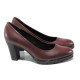 Pantofi cu tocuri inalte - piele - bordeaux - SM113015