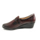 Platforma de pantofi - piele - bordeaux - SM113554