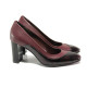 Pantofi cu tocuri inalte - piele - bordeaux - SM113569