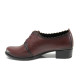 Pantofi cu tocuri mediu - piele - bordeaux - SM113659