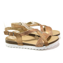 Sandale femei - piele - maro - SM113890