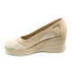 Platforma de pantofi - piele - bej - SM113946