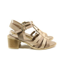 Sandale femei - piele - bej - SM114029