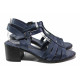 Sandale femei - piele - bleumarin - SM114085