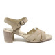 Sandale femei - piele - bej - SM114203