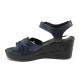 Sandale femei - piele - bleumarin - SM114199