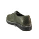 Pantofi cu talpă joasă femei - piele - verde - SM114518