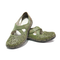 Pantofi pentru femei egale - piele - verde - SM113529