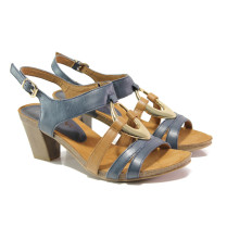 Sandale femei - piele - bleumarin - SM113840